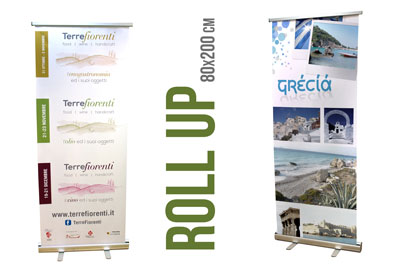 roll up 80x200 cm stampa inclusa